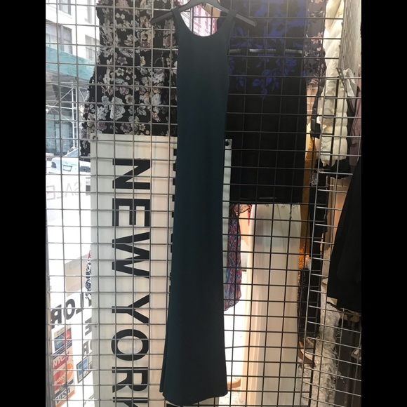 BHLDN KLARA lined long DRESS IN PINE 🌲 GREEN NWOT - Picture 4 of 8